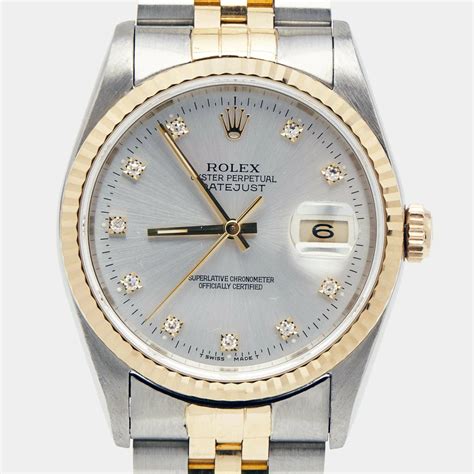 fake rolex 16233 18k diamonds|identifying rolex watches.